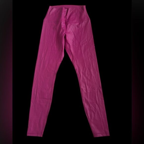 CRZ YOGA Butterluxe Matte Faux Leather Legging High Waisted Magenta, Med… - Picture 3 of 7
